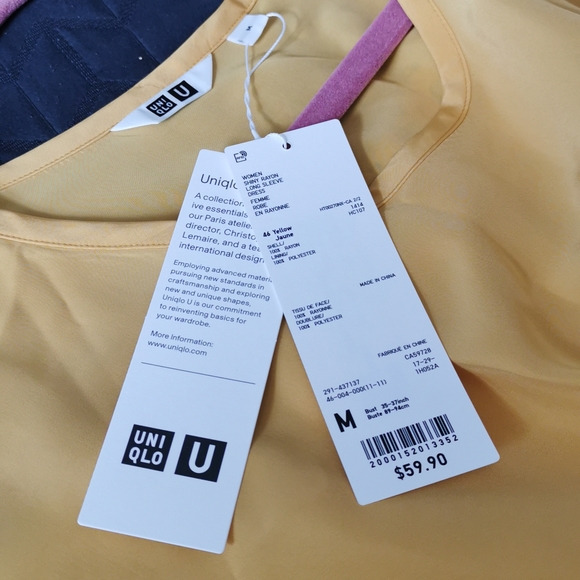 Uniqlo U collaboration yellow dress, size M - Picture 3 of 3